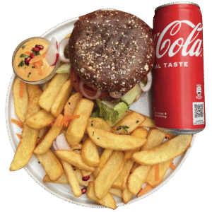 Cheesy Beefy Burger Menü