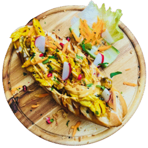 Marinade Hähnchen Sandwich