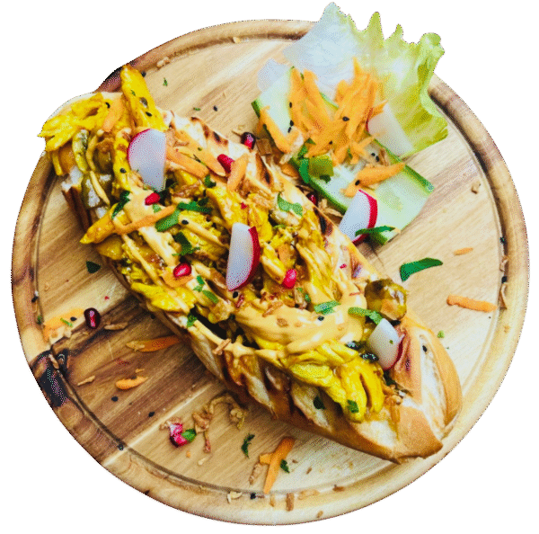 Marinade Hähnchen Sandwich