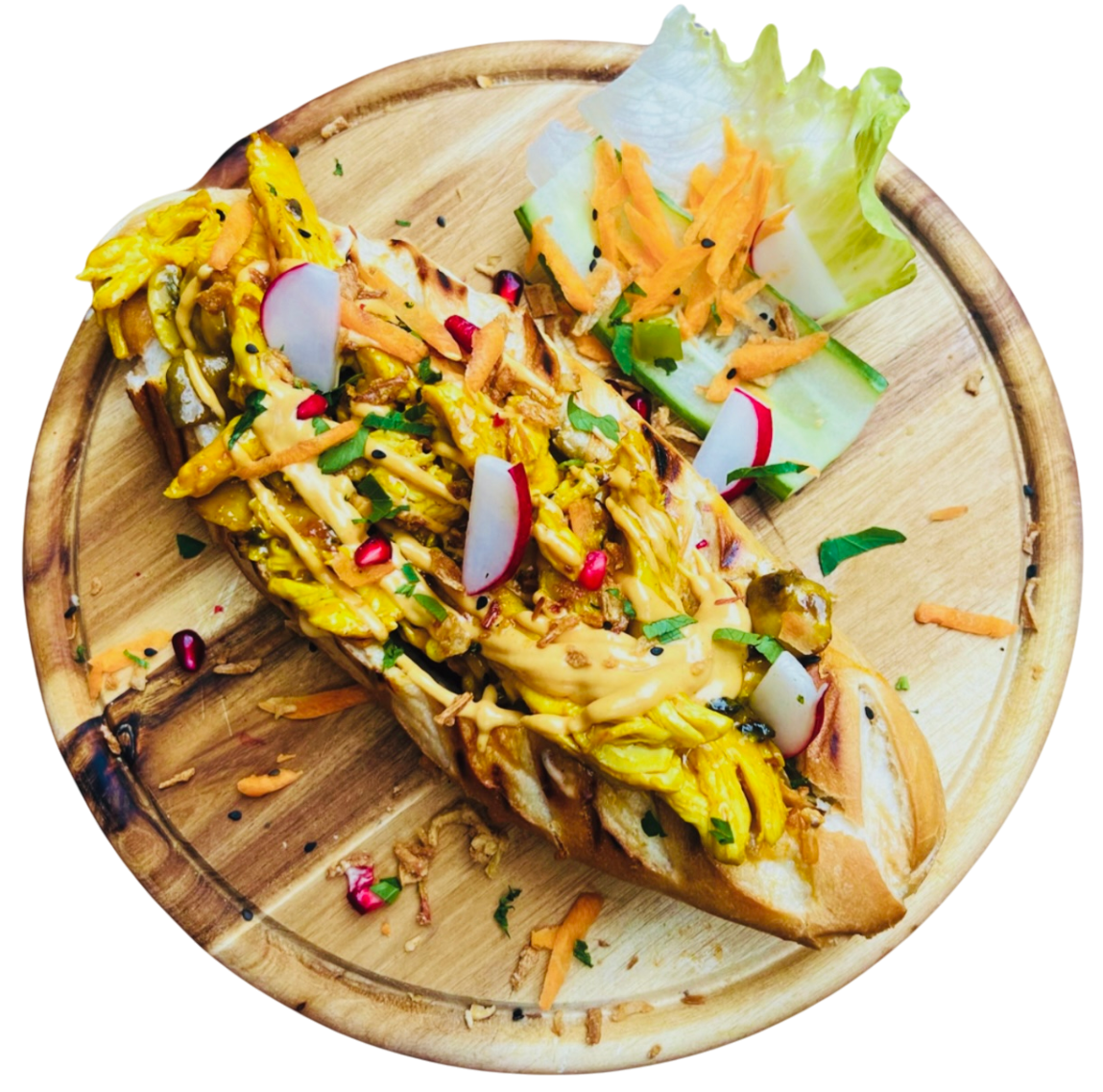 Marinade Hähnchen Sandwich