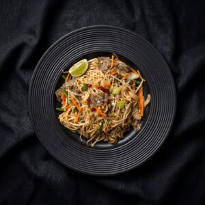 Nudeln mit Rindfleisch