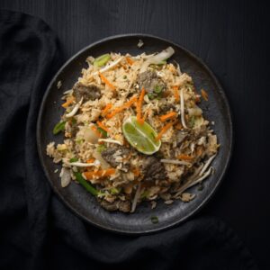 Gebratener Reis mit Rindfleisch